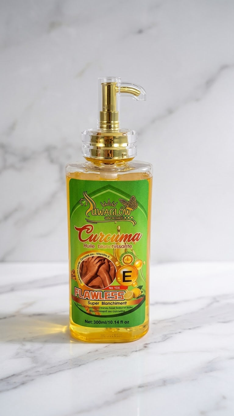 Huile éclaircissant au curcuma +glutathion